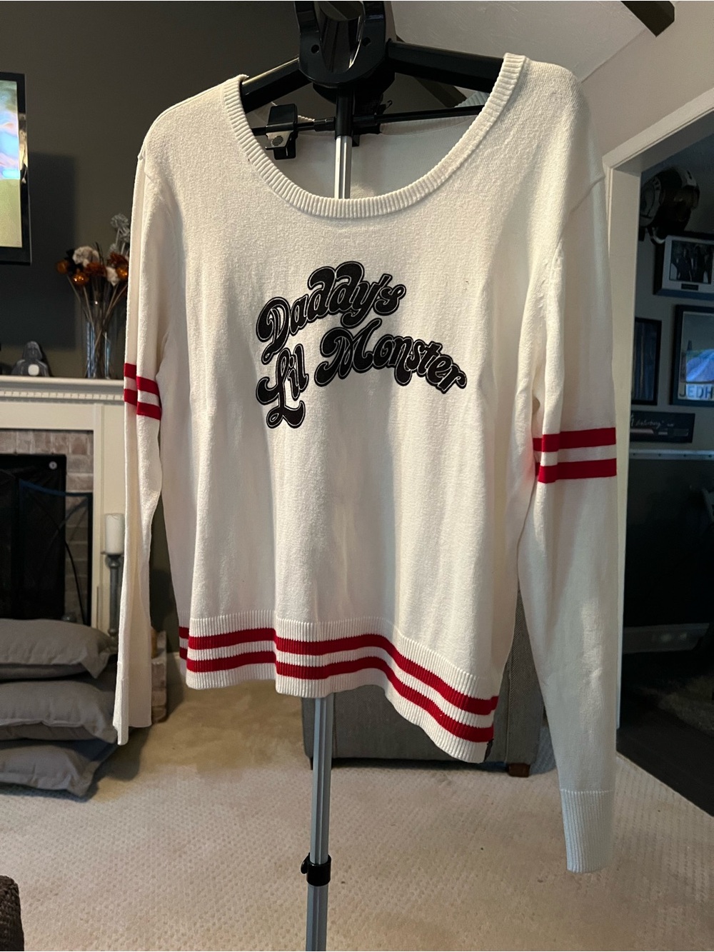 Hot Topic, Suicide Squad, Harley Quinn, ‘Daddy's Lil Monster' Sweater Sz 3X